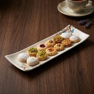 رولت‌خوری (دیس کشیده) طرح پرنده آبی