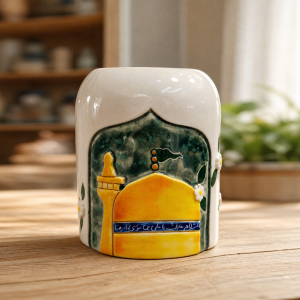 آباژور (پایه چراغ) حرم گل سفید